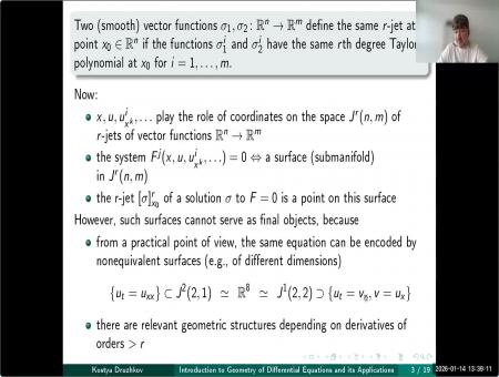 Introduction to Geometry of Differential Equations and its Applications